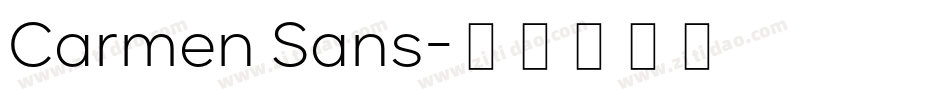 Carmen Sans字体转换